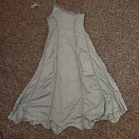 Free People Bella Mint Blue Boho One Shoulder Maxi Dress Size S Festival - Picture 13 of 15
